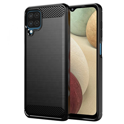 Etui na Samsung Galaxy A12 Nacho A127 / A12 A125, Techsuit, Carbon, Czarny