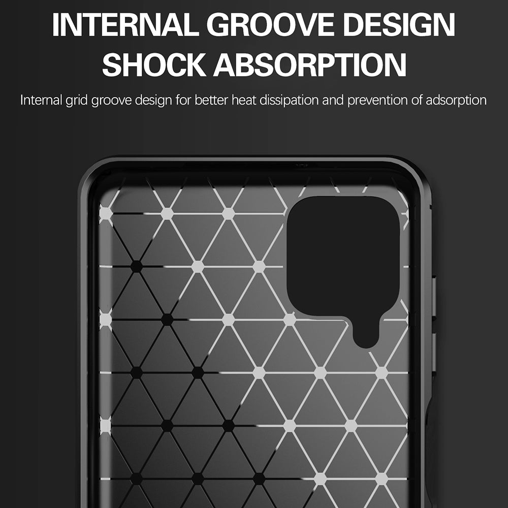 Etui na Samsung Galaxy A12 Nacho A127 / A12 A125, Techsuit, Carbon, Czarny