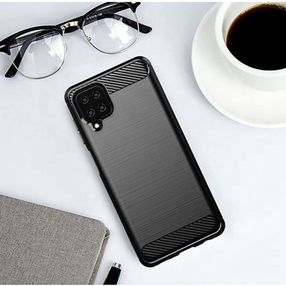 Etui na Samsung Galaxy A12 Nacho A127 / A12 A125, Techsuit, Carbon, Czarny