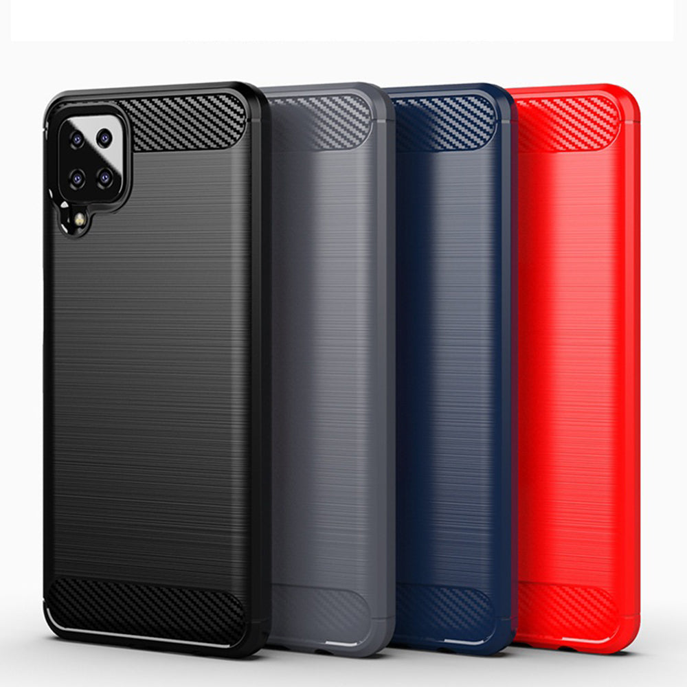 Etui na Samsung Galaxy A12 Nacho A127 / A12 A125, Techsuit, Carbon, Czarny