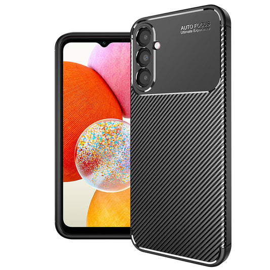 Etui na Samsung Galaxy A14 A145 / A14 5G A146, Techsuit, CarbonFiber, czarne