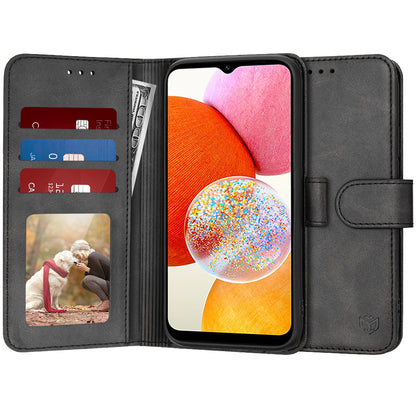 Etui na Samsung Galaxy A14 A145 / A14 5G A146, Techsuit, Diary Book, czarne