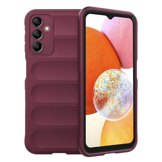Etui na Samsung Galaxy A14 A145 / A14 5G A146, Techsuit, Magic Shield, Wiśniowy