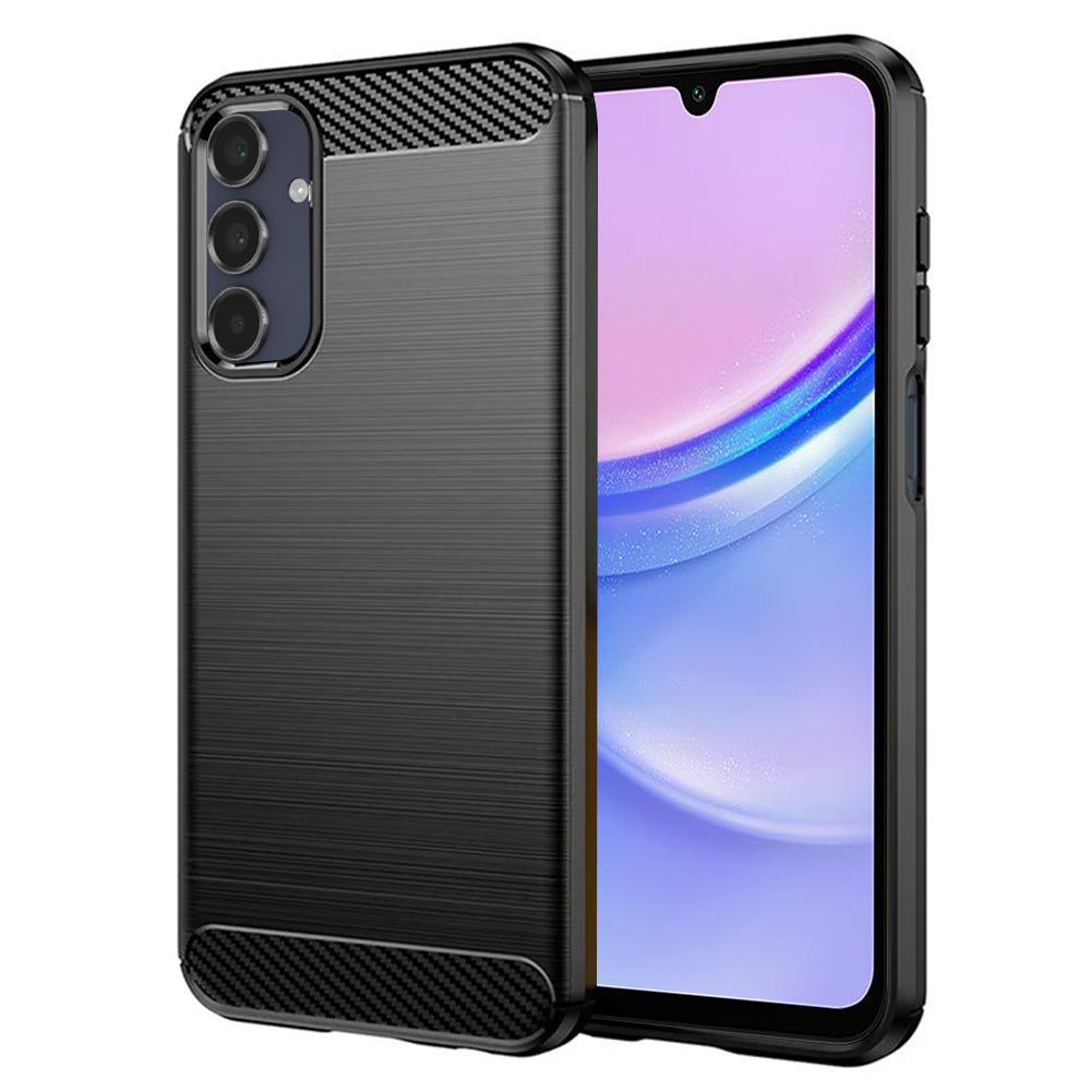 Etui do Samsung Galaxy A15 5G A156 / A15 A155, Techsuit, Carbon, Czarny
