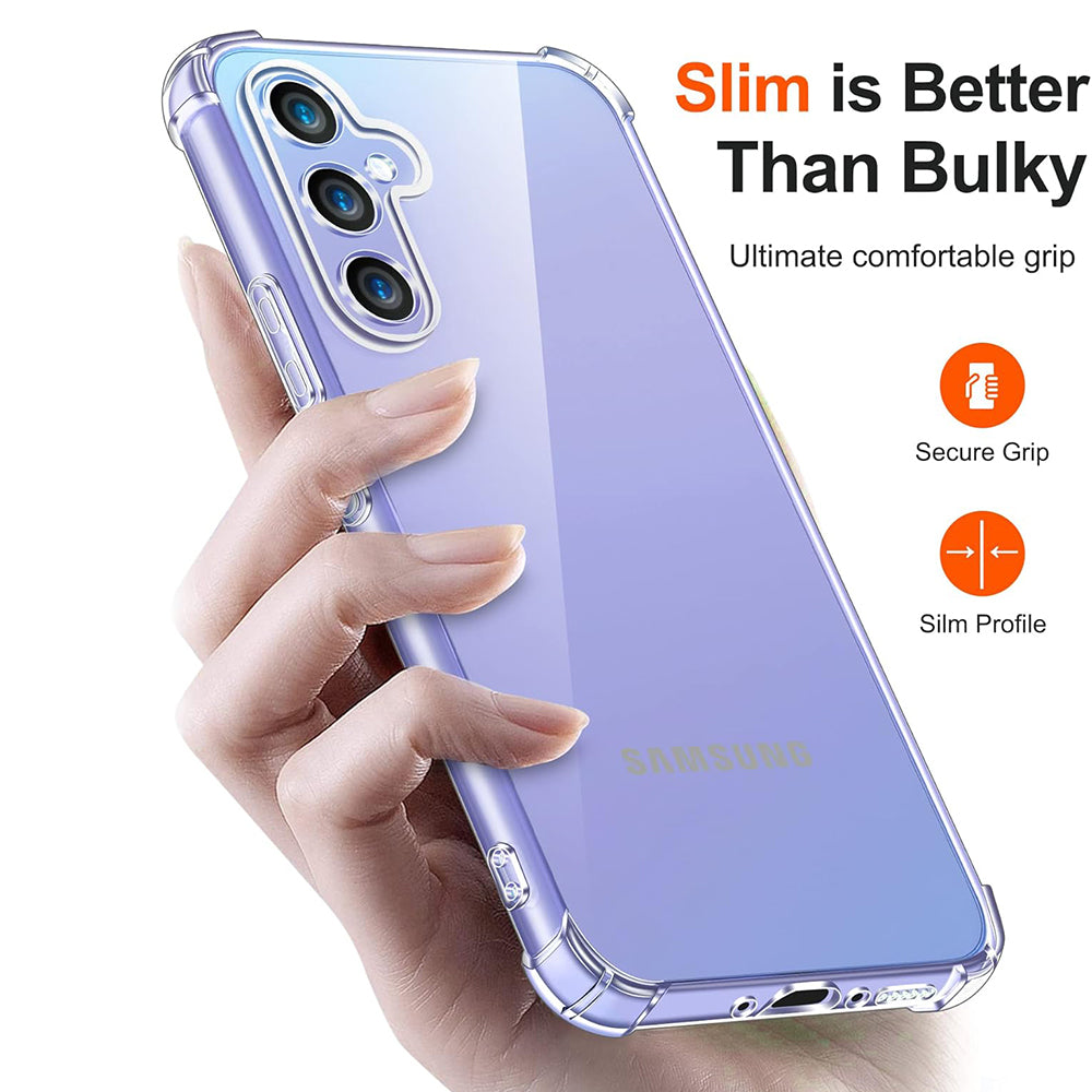 Case for Samsung Galaxy A15 5G A156 / A15 A155, Techsuit, Shockproof Clear, Transparent