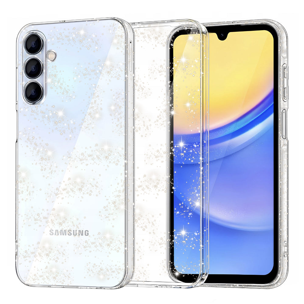 Etui na Samsung Galaxy A15 5G A156 / A15 A155, Techsuit, SparkleSkin, Przezroczyste