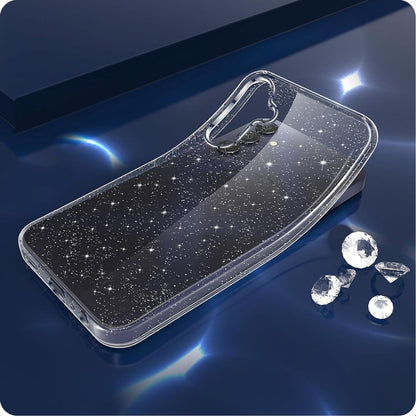 Etui na Samsung Galaxy A15 5G A156 / A15 A155, Techsuit, SparkleSkin, Przezroczyste