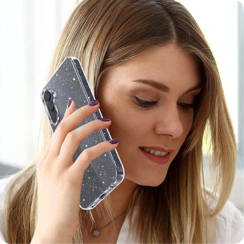 Etui na Samsung Galaxy A15 5G A156 / A15 A155, Techsuit, SparkleSkin, Przezroczyste
