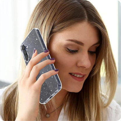 Etui na Samsung Galaxy A15 5G A156 / A15 A155, Techsuit, SparkleSkin, Przezroczyste