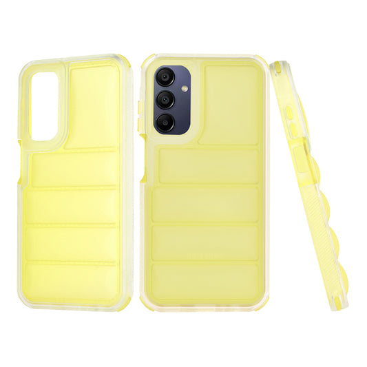 Etui na Samsung Galaxy A15 5G A156 / A15 A155, Techsuit, Wave Shield, Żółte