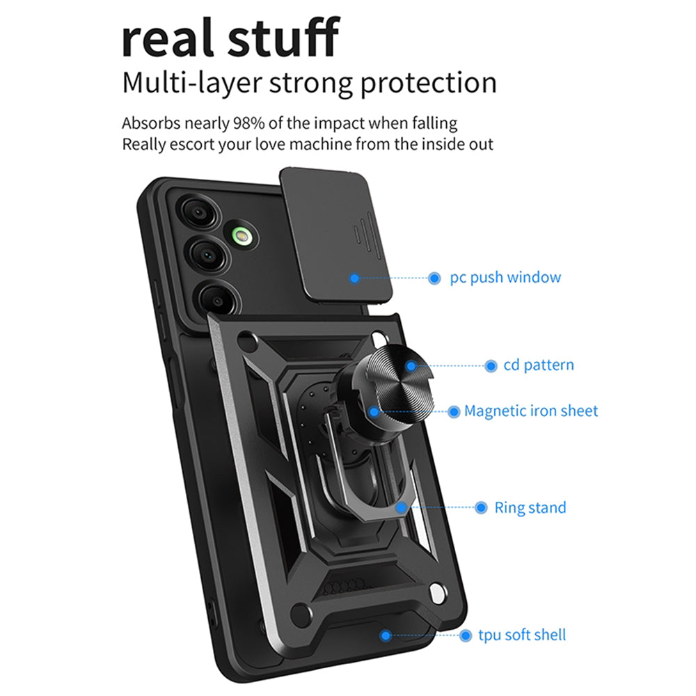 Etui na Samsung Galaxy A16 5G A166 / A16 4G A165, Techsuit, CamShield, czarne