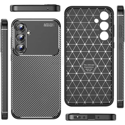 Case for Samsung Galaxy A16 5G A166 / A16 4G A165, Techsuit, CarbonFiber, Black