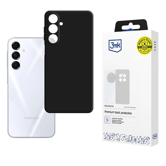 Etui do Samsung Galaxy A17 4G / A17 5G, 3MK, Pro, Czarna Matowa