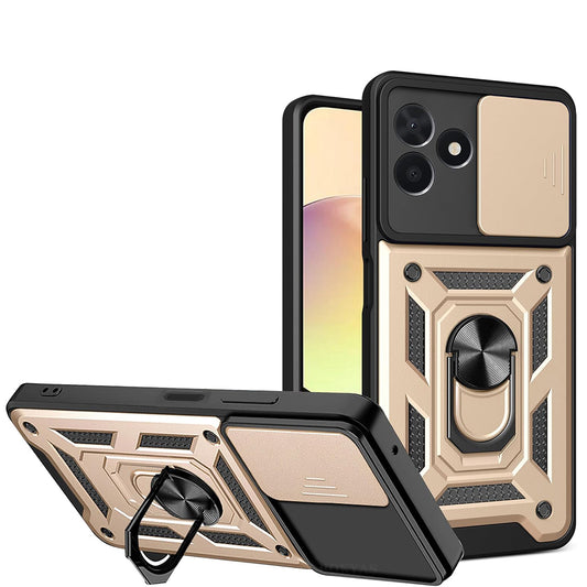 Etui na Samsung Galaxy A17 5G, Techsuit, CamShield, Złote
