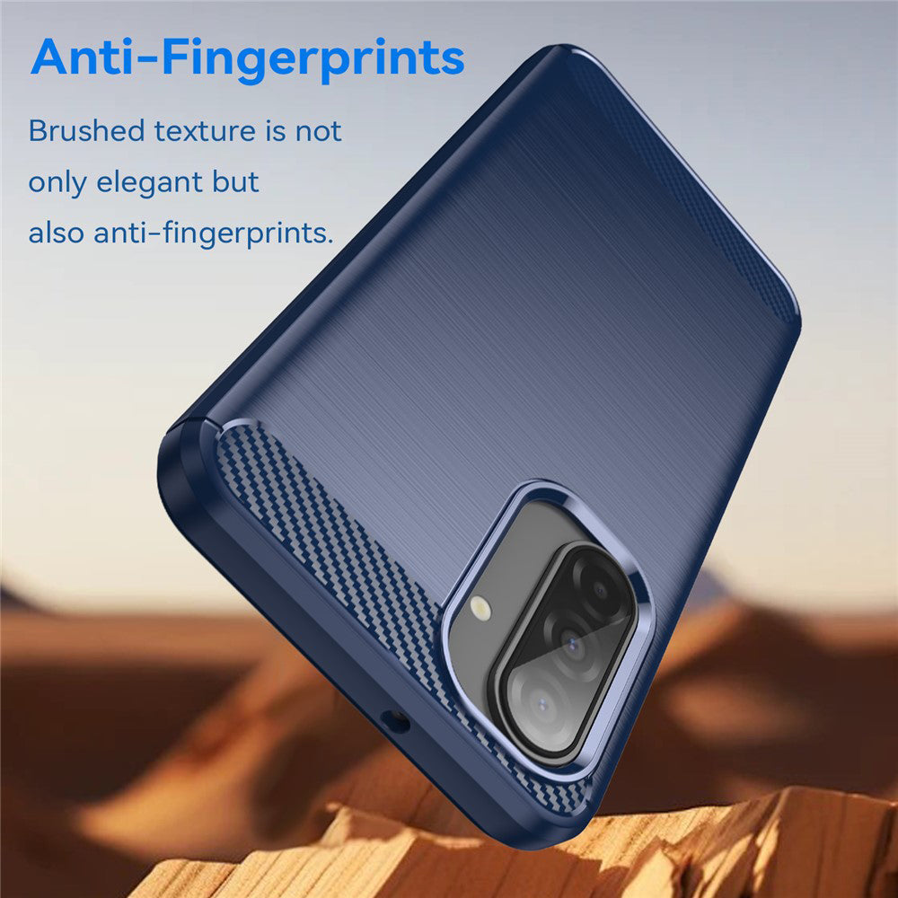 Etui na Samsung Galaxy A17 5G, Techsuit, Carbon, Niebieskie