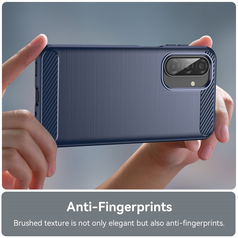Etui na Samsung Galaxy A17 5G, Techsuit, Carbon, Niebieskie