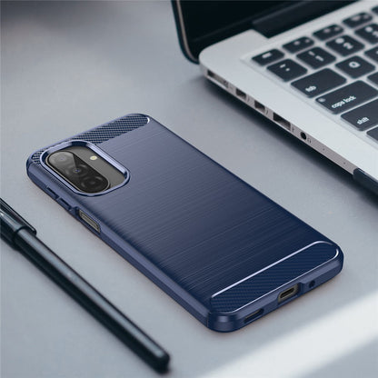 Etui na Samsung Galaxy A17 5G, Techsuit, Carbon, Niebieskie