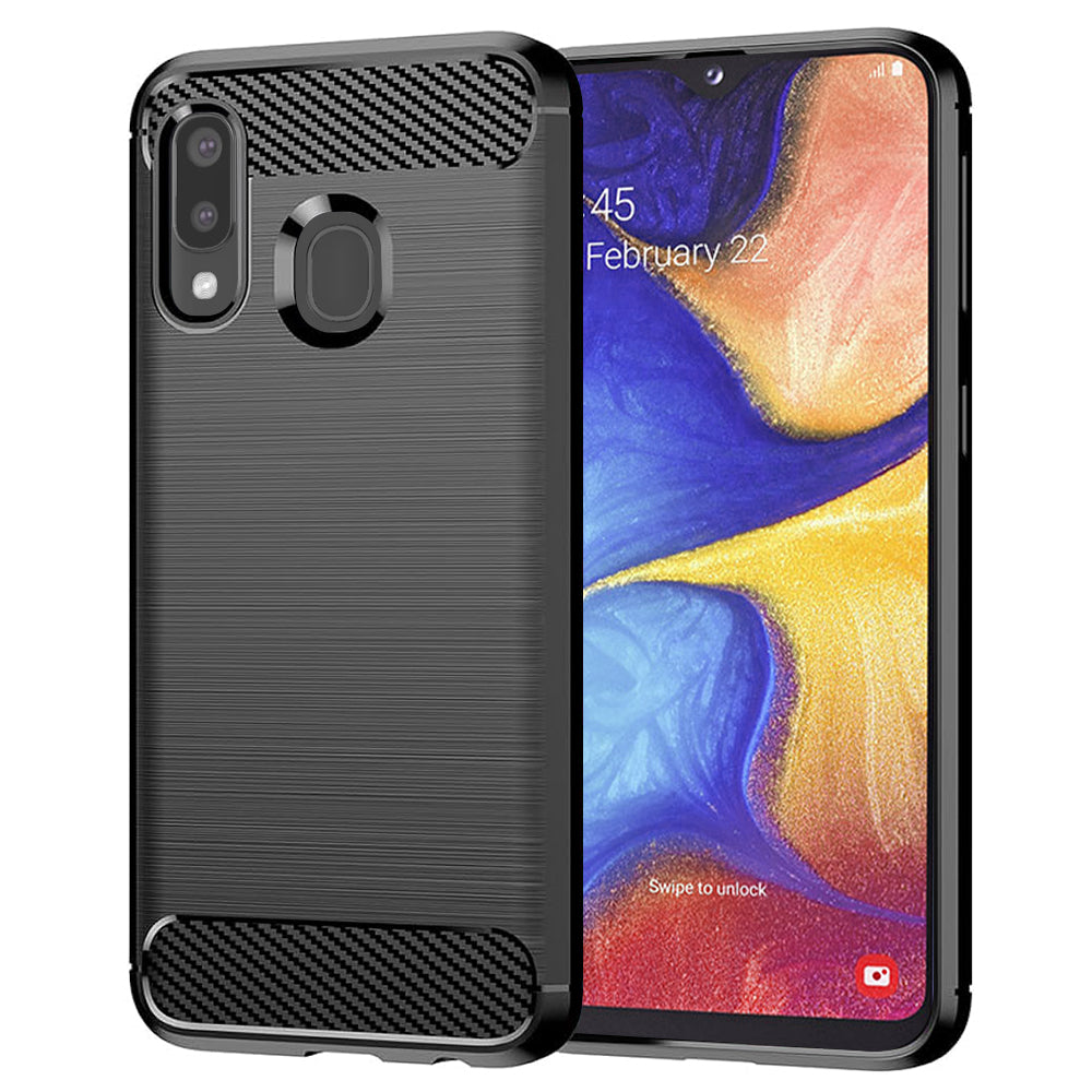 Etui na Samsung Galaxy A20e A202, Techsuit, Carbon, Czarny