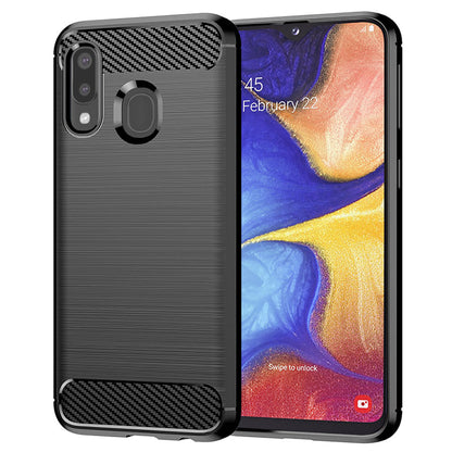 Etui na Samsung Galaxy A20e A202, Techsuit, Carbon, Czarny