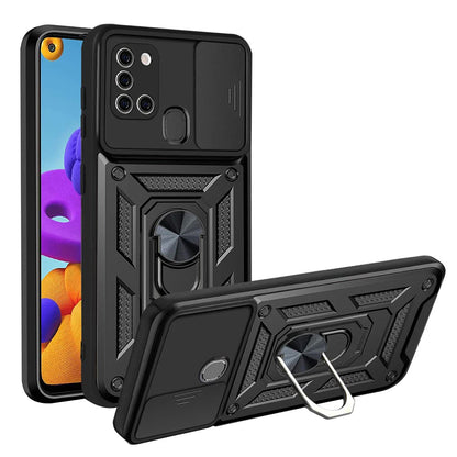 Etui na Samsung Galaxy A21s A217, Techsuit, CamShield, Czarny