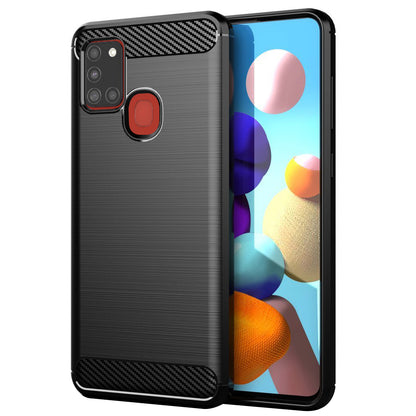 Etui na Samsung Galaxy A21s A217, Techsuit, Carbon, Czarny