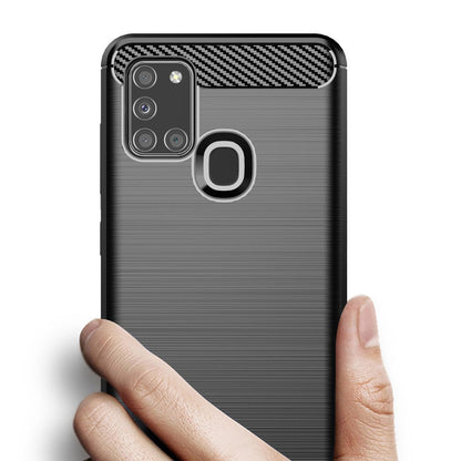 Etui na Samsung Galaxy A21s A217, Techsuit, Carbon, Czarny