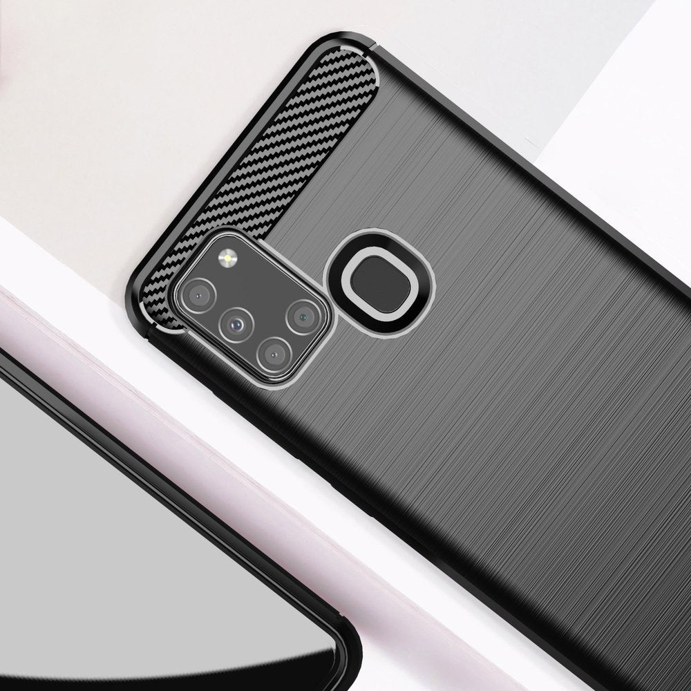 Etui na Samsung Galaxy A21s A217, Techsuit, Carbon, Czarny