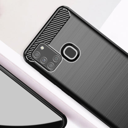 Etui na Samsung Galaxy A21s A217, Techsuit, Carbon, Czarny