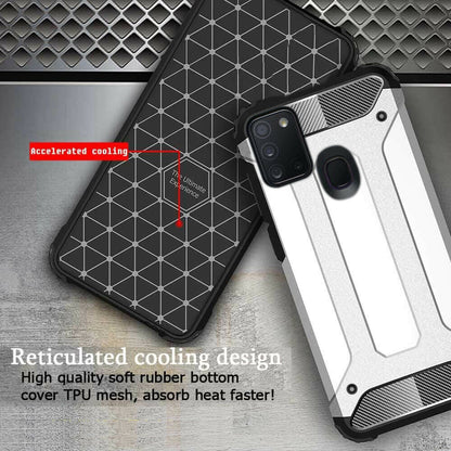 Case for Samsung Galaxy A21s A217, Techsuit, Hybrid Armor, Black
