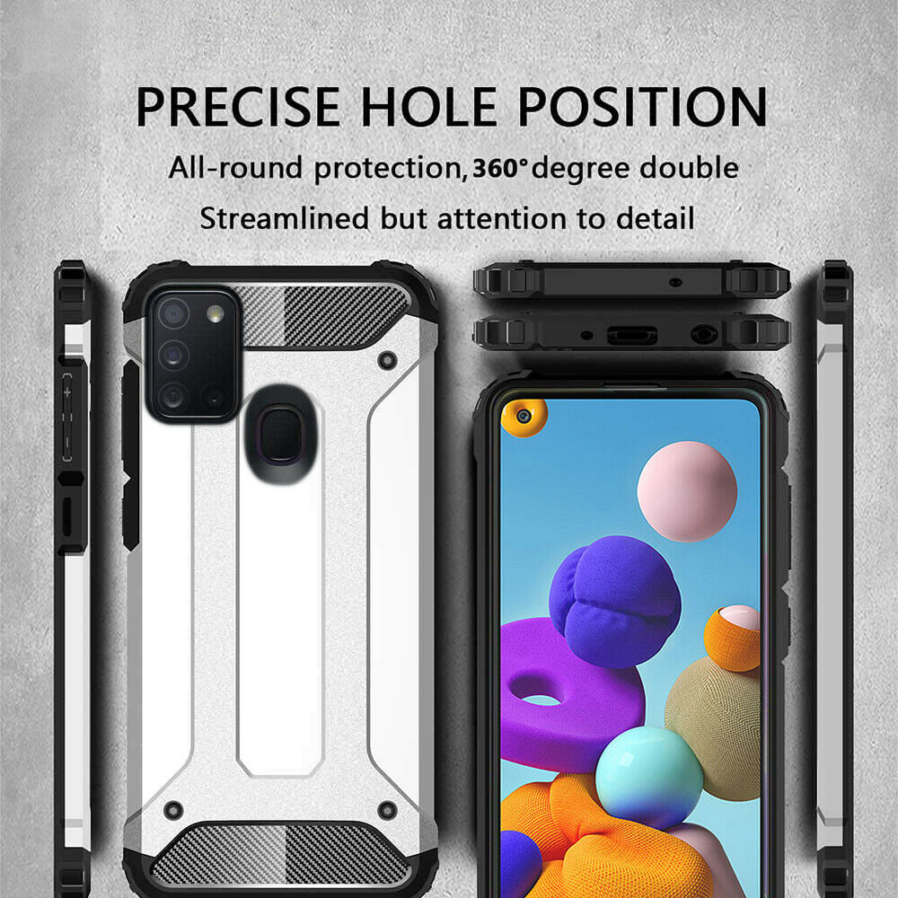 Case for Samsung Galaxy A21s A217, Techsuit, Hybrid Armor, Black