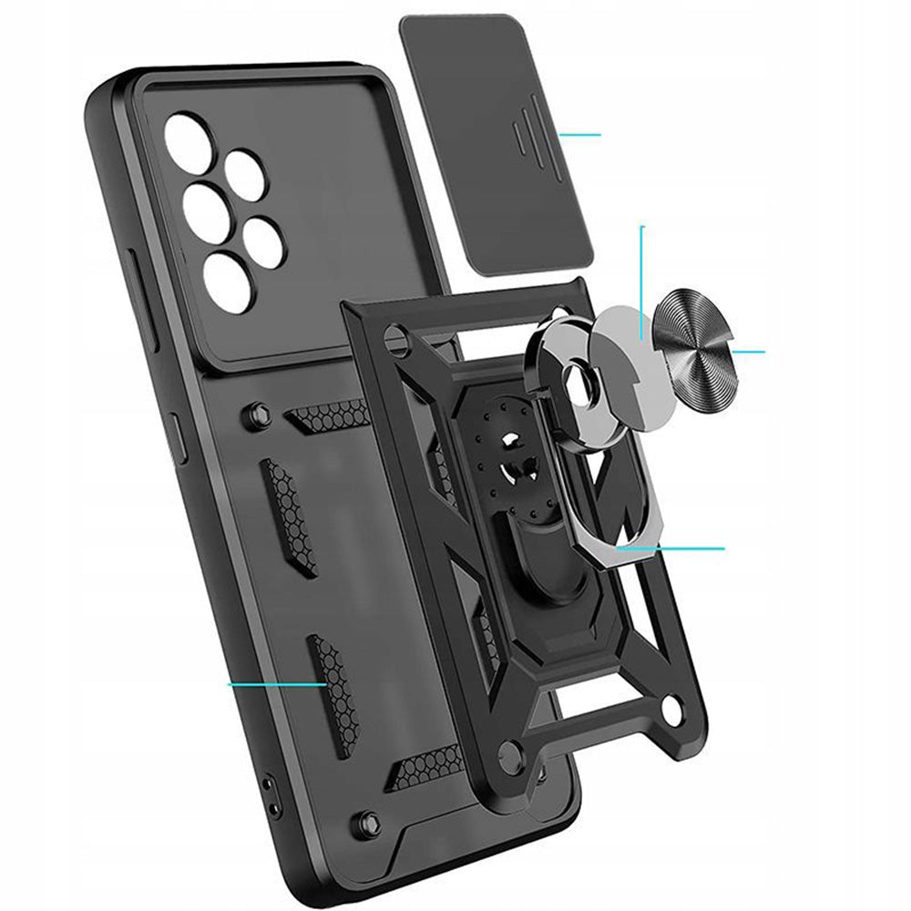 Etui na Samsung Galaxy A23 5G A236 / A23 A235, Techsuit, CamShield, czarne