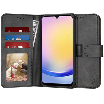 Etui na Samsung Galaxy A25 A256, Techsuit, Diary Book, czarne