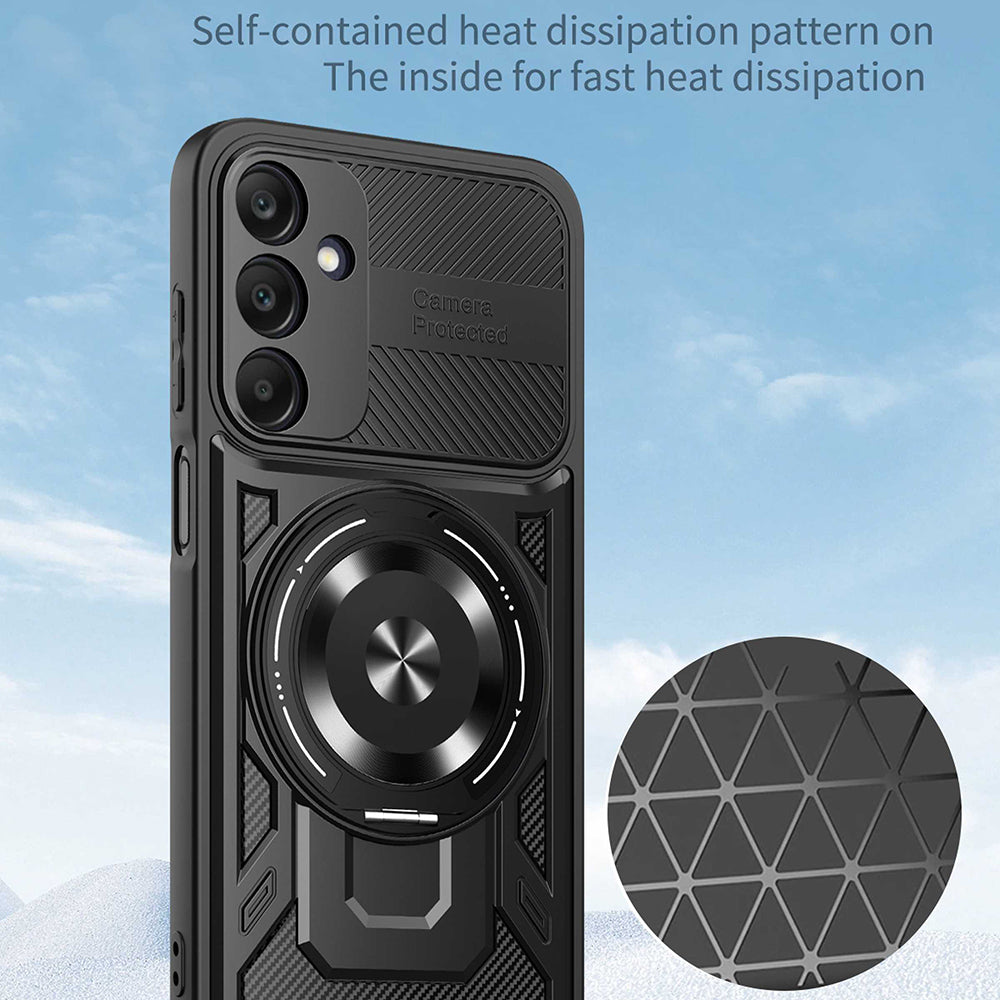 Case for Samsung Galaxy A25 A256, Techsuit, RuggedCam, Gray