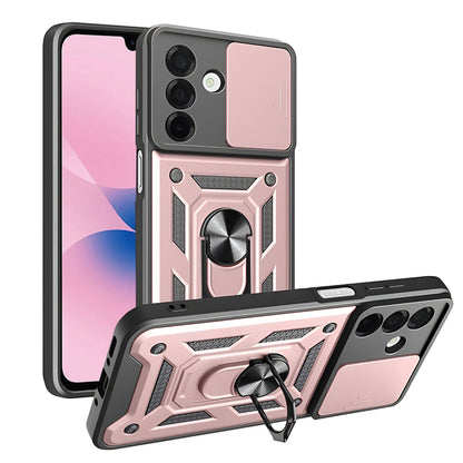 Etui na Samsung Galaxy A27 5G, Techsuit, CamShield, Różowo-Złote