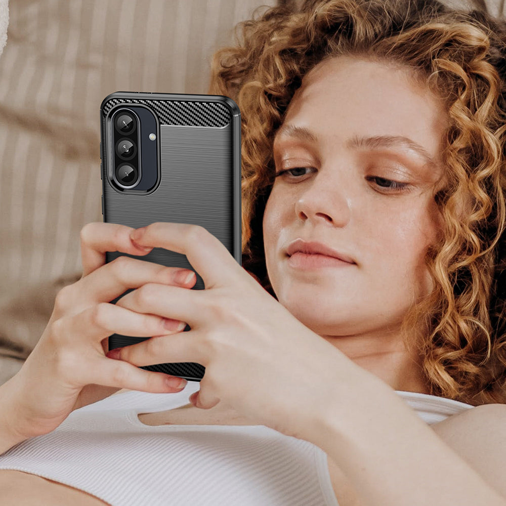 Etui na Samsung Galaxy A27 5G, Techsuit, Carbon, Czarny