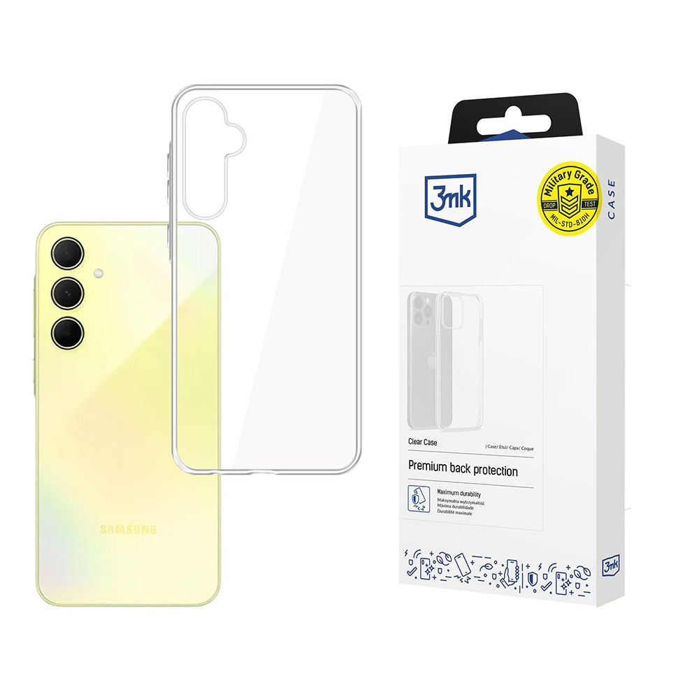 Etui na Samsung Galaxy A35 5G A356, 3MK, Clear, Przezroczyste