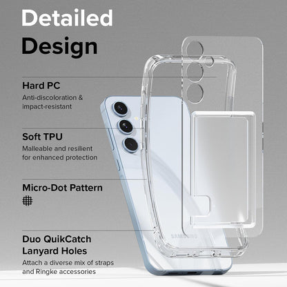 Etui na Samsung Galaxy A35 5G A356, Ringke, Fusion Card, Przezroczyste