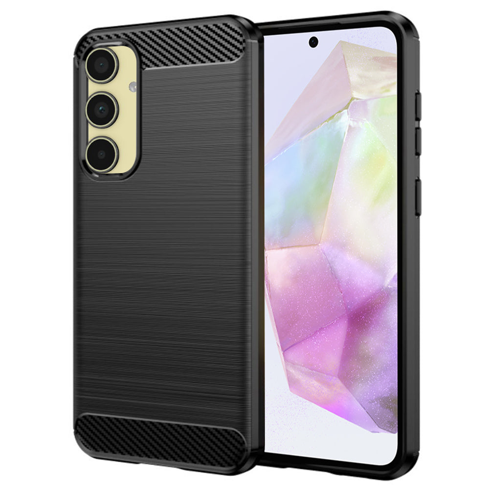 Etui na Samsung Galaxy A35 5G A356, Techsuit, Carbon, Czarny