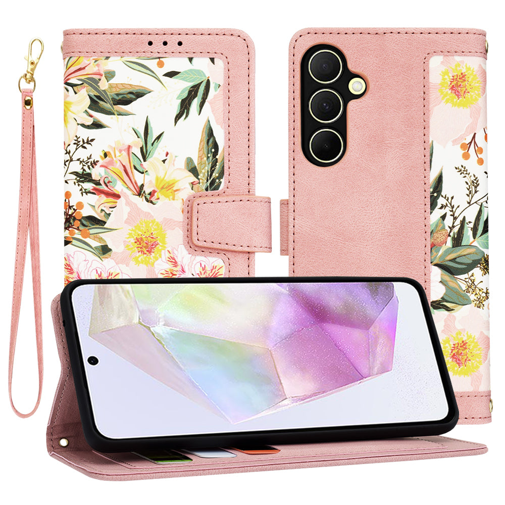 Etui na Samsung Galaxy A35 5G A356, Techsuit, FlipCraft, Różowe