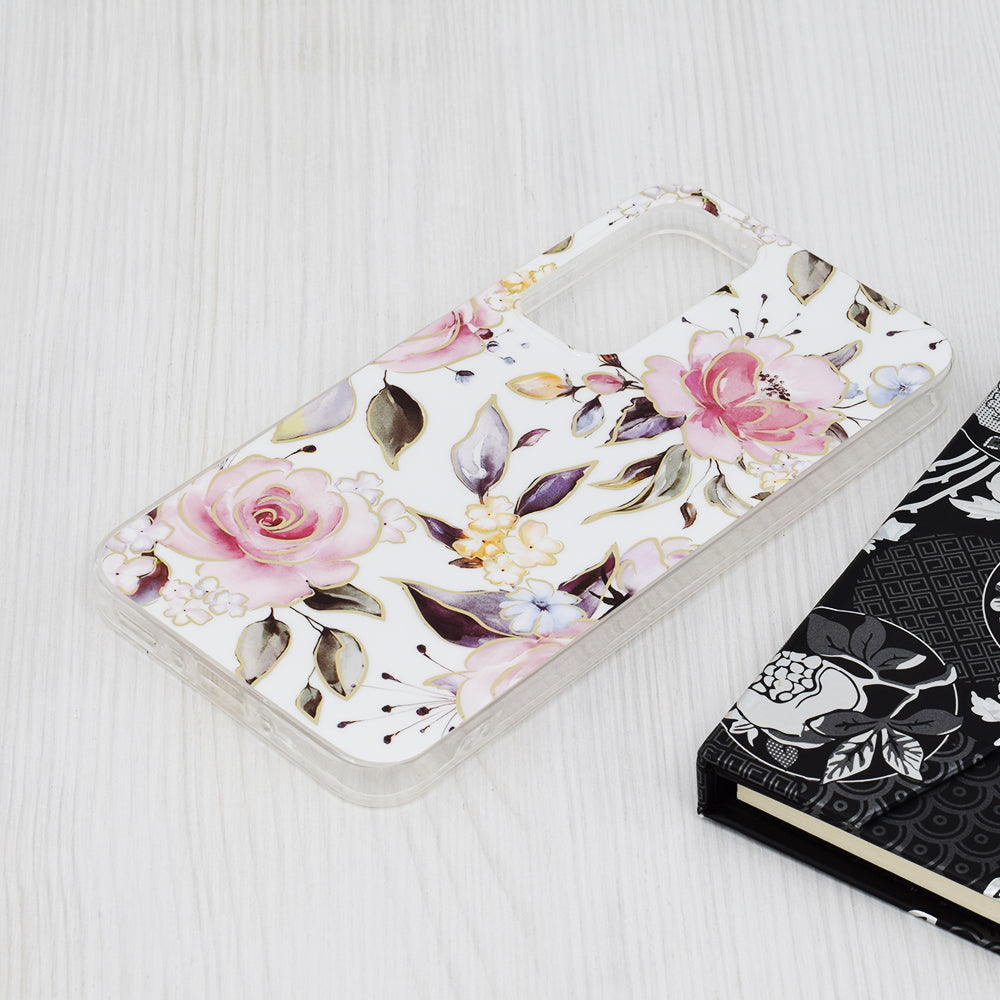 Etui na Samsung Galaxy A35 5G A356, Techsuit, Marble, Białe