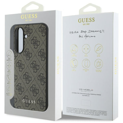 Etui na Samsung Galaxy A36 A366, Guess, 4G Charm, Brązowy