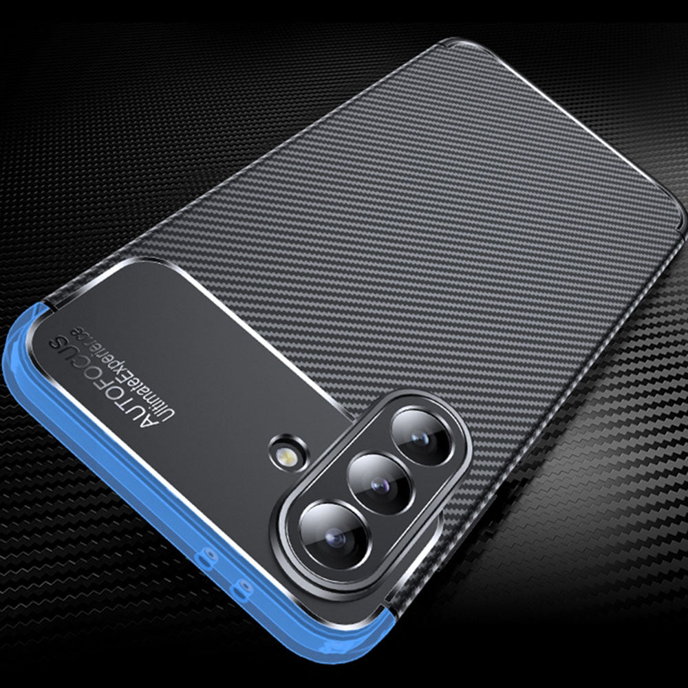 Etui na Samsung Galaxy A36 A366, Techsuit, CarbonFiber, czarne
