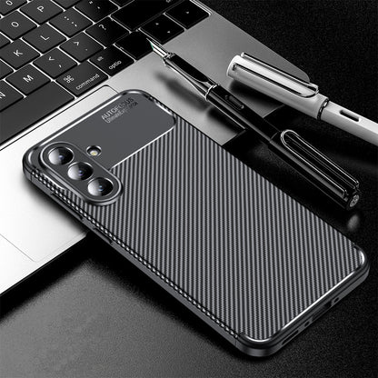 Etui na Samsung Galaxy A36 A366, Techsuit, CarbonFiber, czarne