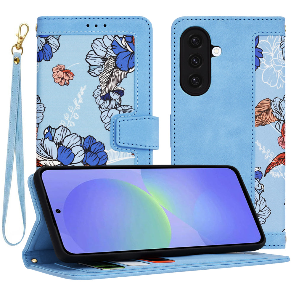 Case for Samsung Galaxy A36 A366, Techsuit, FlipCraft, Blue