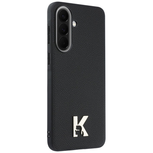 Etui na Samsung Galaxy A37 5G, Karl Lagerfeld, logo Karl Head, czarne