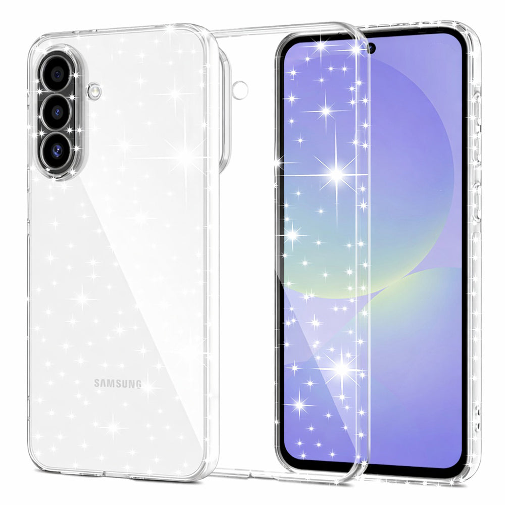 Etui na Samsung Galaxy A37 5G, Techsuit, SparkleSkin, Przezroczyste