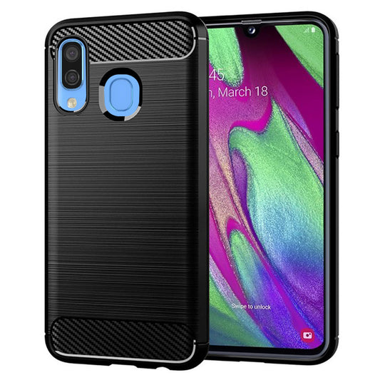 Etui na Samsung Galaxy A40 A405, Techsuit, Carbon, Czarny