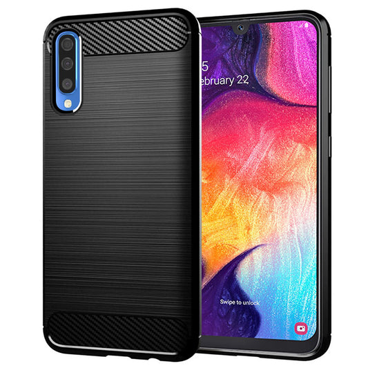 Etui na Samsung Galaxy A50s A507 / A30s A307 / A50 A505, Techsuit, Carbon, Czarny