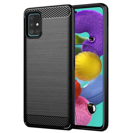 Etui na Samsung Galaxy A51 A515, Techsuit, Carbon, Czarny