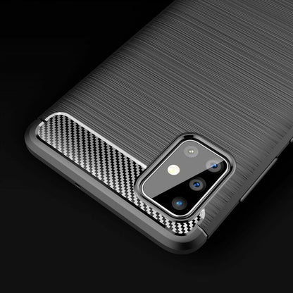 Case for Samsung Galaxy A51 A515, Techsuit, Carbon, Black